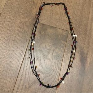 🚨 Black/Multi-color Three Layer Necklace